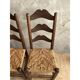 Paire de chaises en paille
