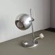 Mid Century Eyeball Desk Lamp, Space Age Table Light, brushed chrome