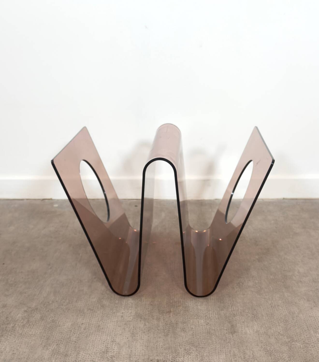 Michel Dumas Plexiglas Magazine Rack