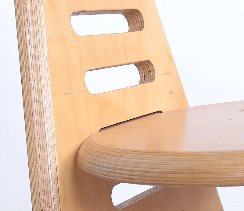 Lundi-sit adjustable wooden chairs, Lundia 1980s