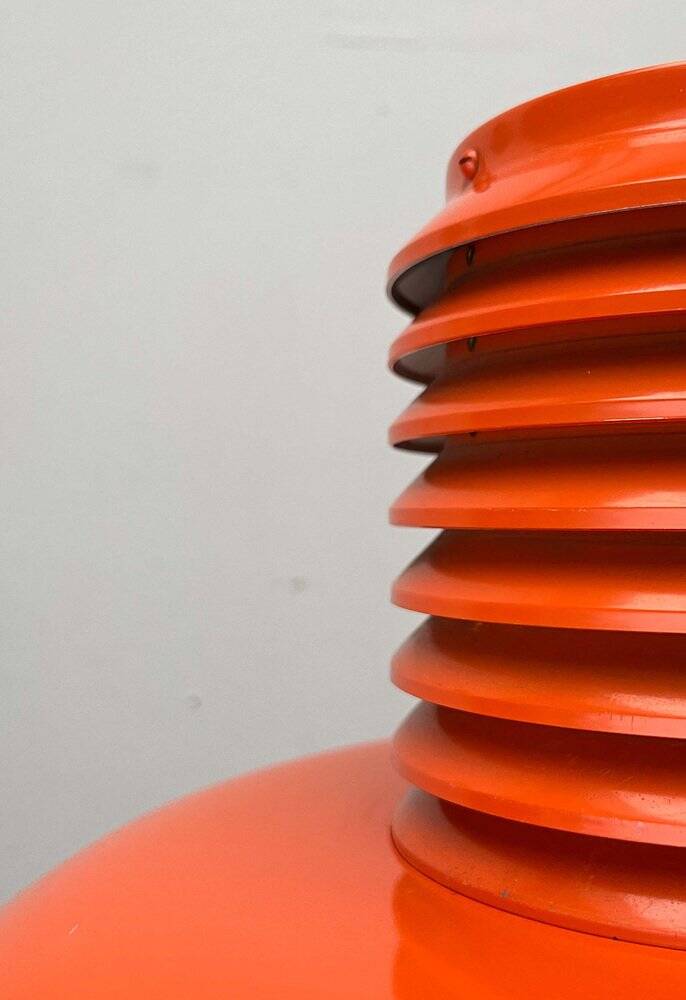 Mid-Century Modern German Space Age Orange Pendant Lamp, 1960s
