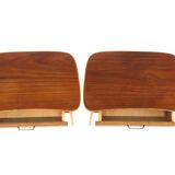 Set of 2 teak bedside tables, Sweden, 1960