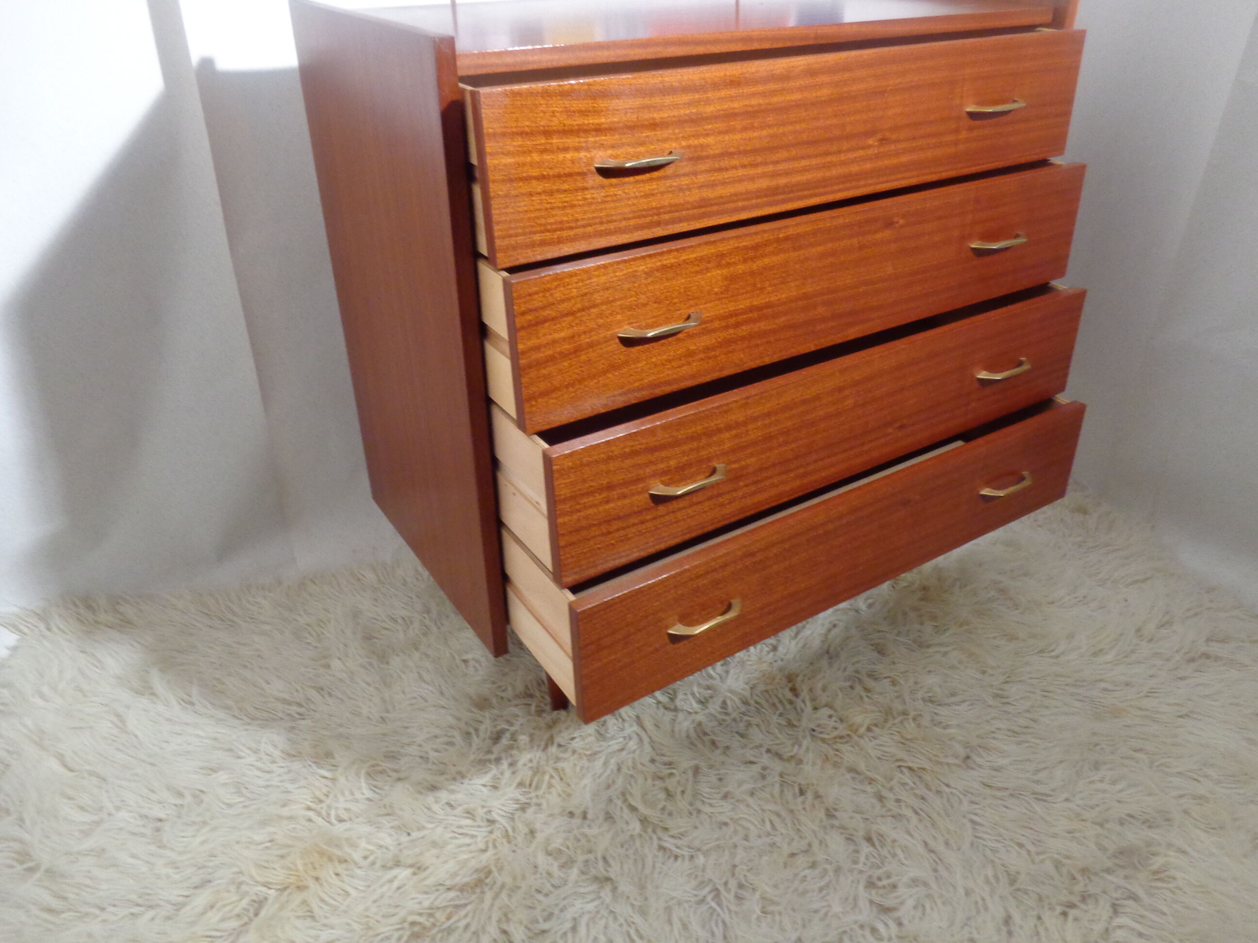 Chest of drawers vintage 60s teak