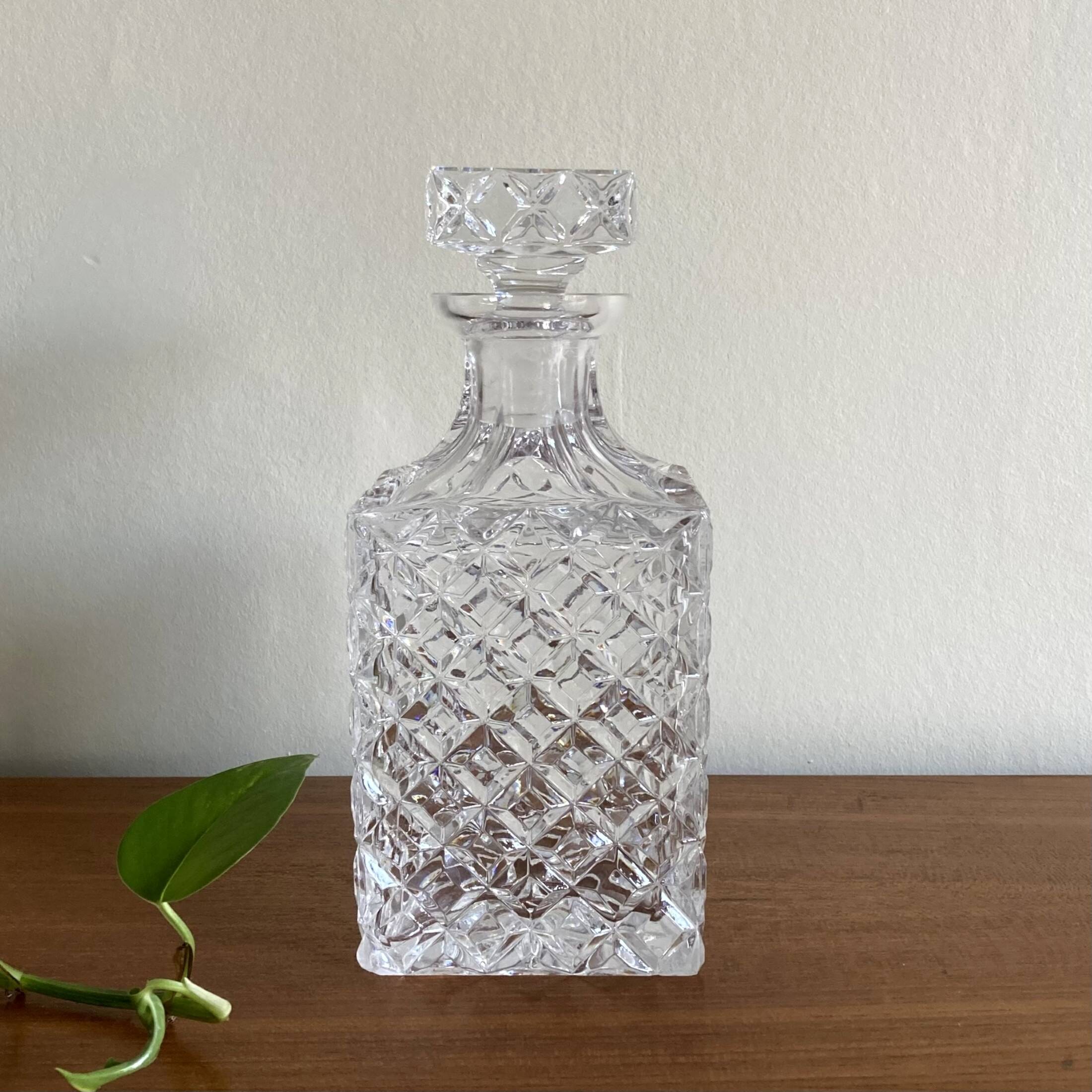 Whiskey decanter in cut crystal vintage tableware glass ACC-7065