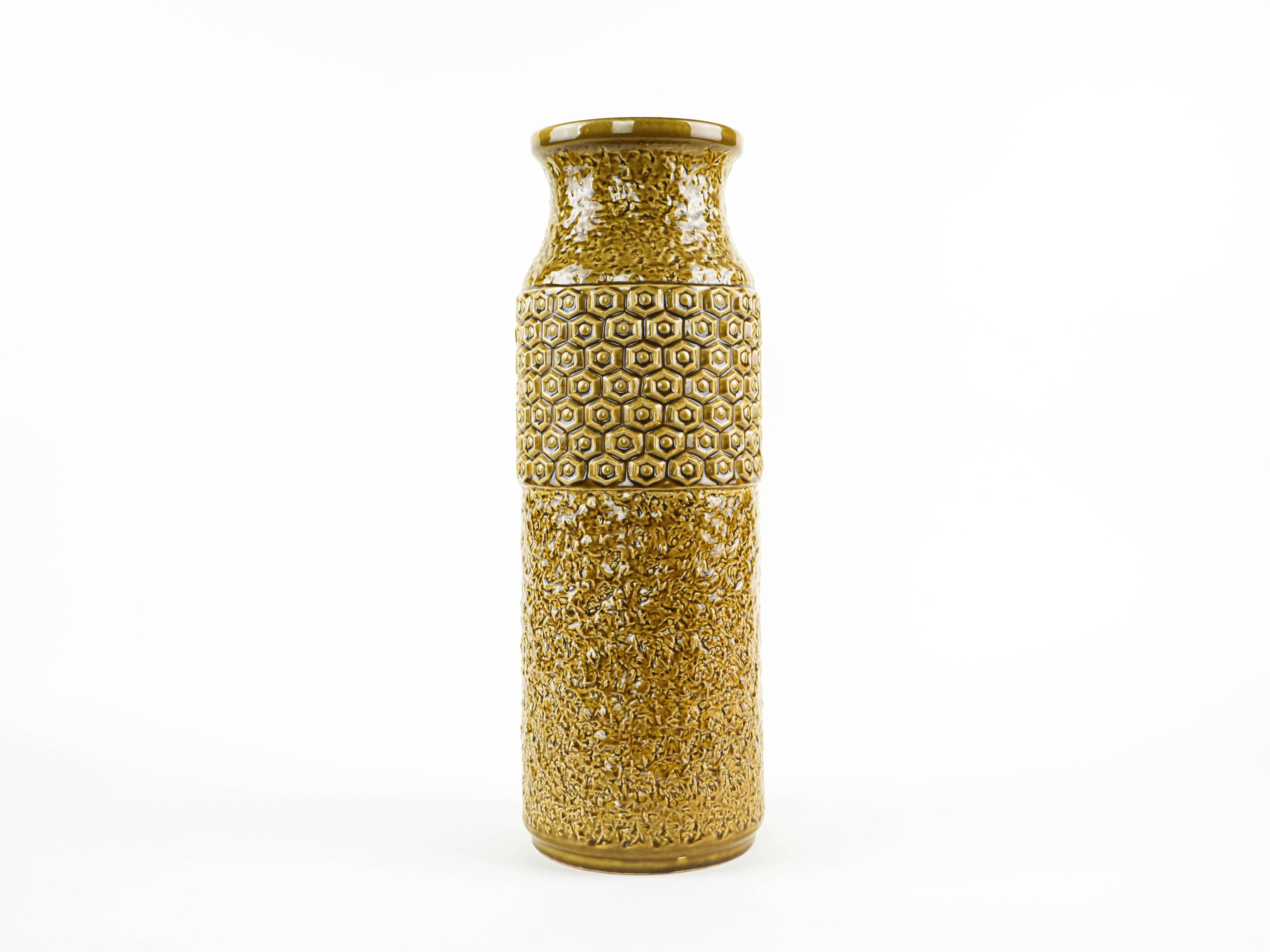 Ceramic vase by BAY Keramik with Fat Lava glaze, Germany, 1970s