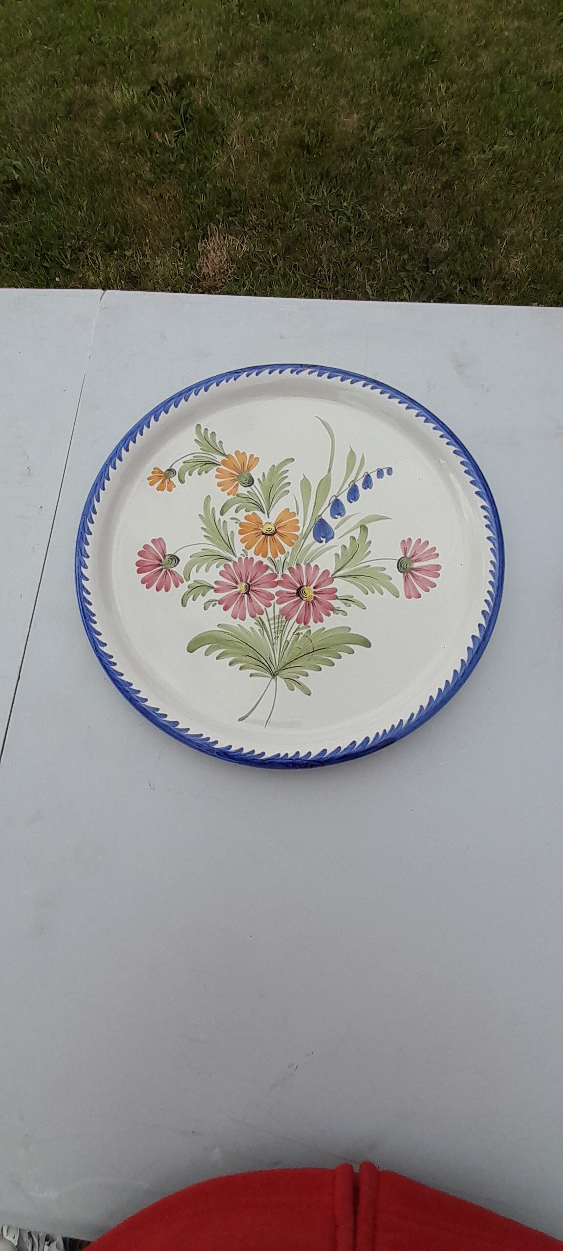 Faience pie dish of Saint Clement