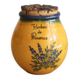 “Herbes de Provence” spice jar with cork stopper