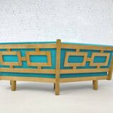 Curved sofa Guillerme and Chambron for Vos Maison, 1960s