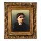 Artheme Denis, portrait de jeune femme. Huile sur toile signée et datée 1885