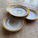 12 Saint-Amand porcelain saucers