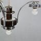 Czech Art Deco Chandelier from the 1930s with Four Opaline Glass Shades