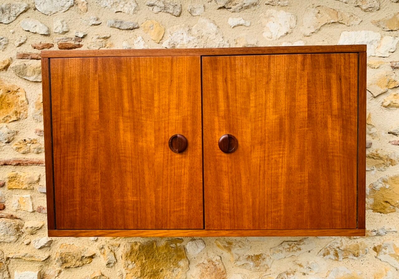 Teak storage cabinet, Scandinavian style, Circa 60's