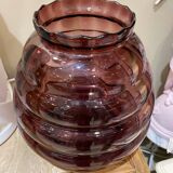 Art Deco vase in purple glass 'Verextrafort'