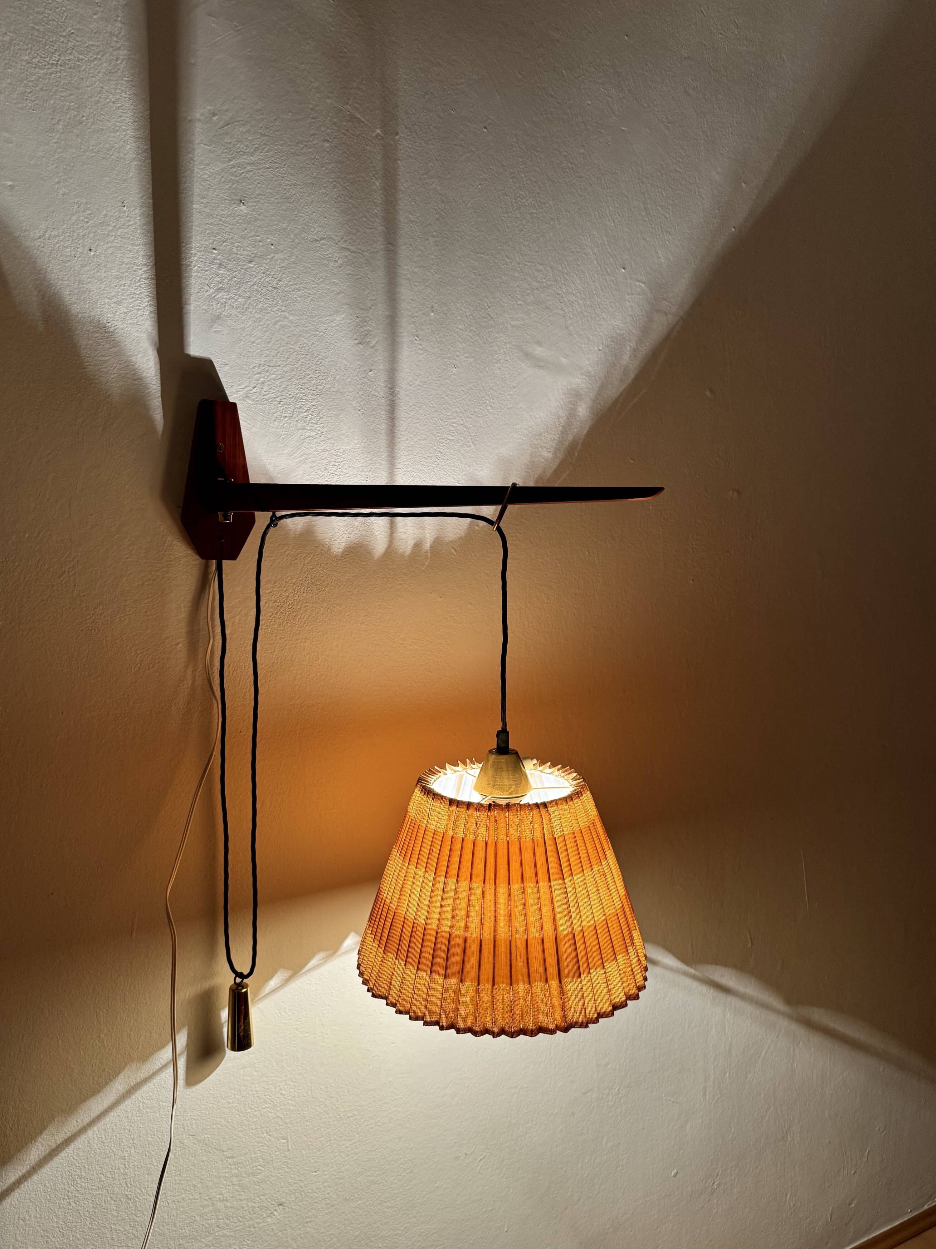 Adjustable Pleated Wall Lamp by Kaiser Leuchten