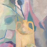 Stylized still life painting