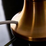 Table Lamp with Brass Base and Murano Glass
