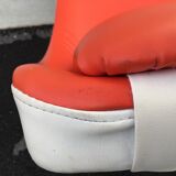 Orange tulip foot armchair