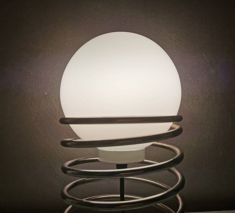 Vintage spiral table lamp 1970
