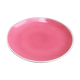 Plate in Faience de Salins Model Deauville Raspberry