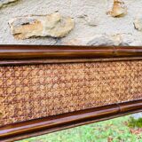Vintage mirror, bamboo, cane and rattan, circa 1960's