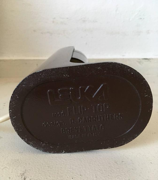 Lampe de bureau space age "Flip Top" de R. Carruthers pour Leuka 1970s