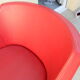 Fauteuil rouge mobitec design vintage