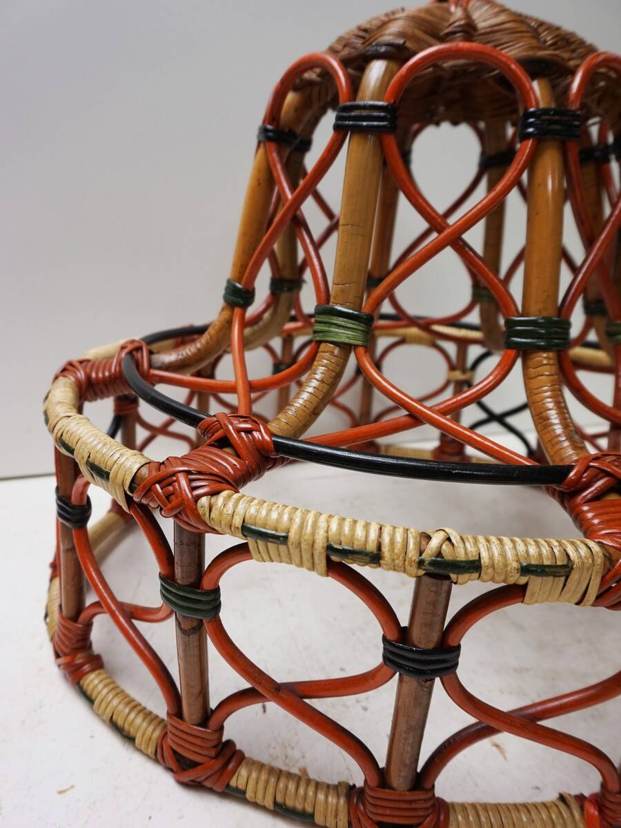 Rattan Wicker Floor lamp, around 1900