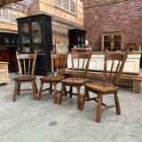 Set of 4 brutalist chairs