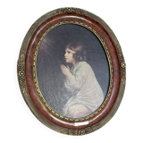 Tableau petit samuel  priant - j. reynolds