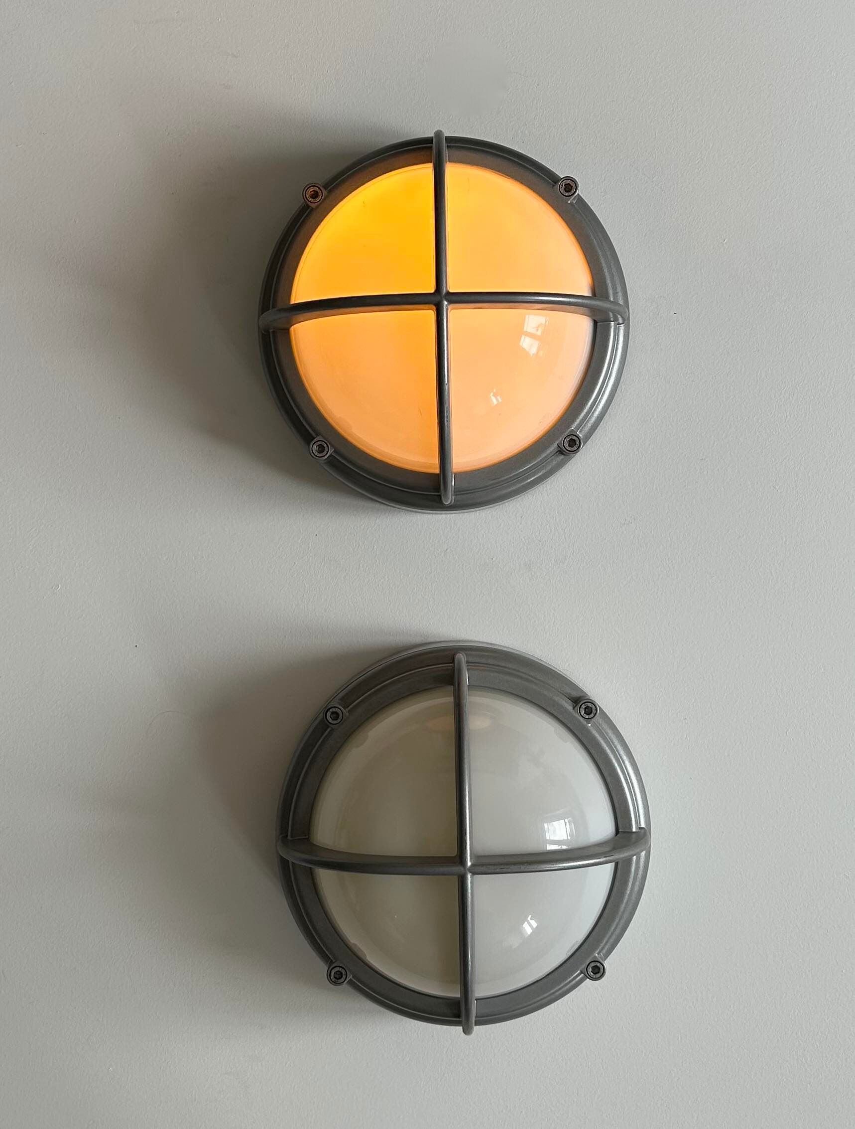 Pair of vintage SYOT, Louis Poulsen, aluminum