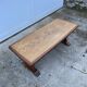 Table basse de ferme rustique chêne type monastère 1950