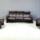 Maralunga leather sofa by Vico Magistretti for Cassina, 1973