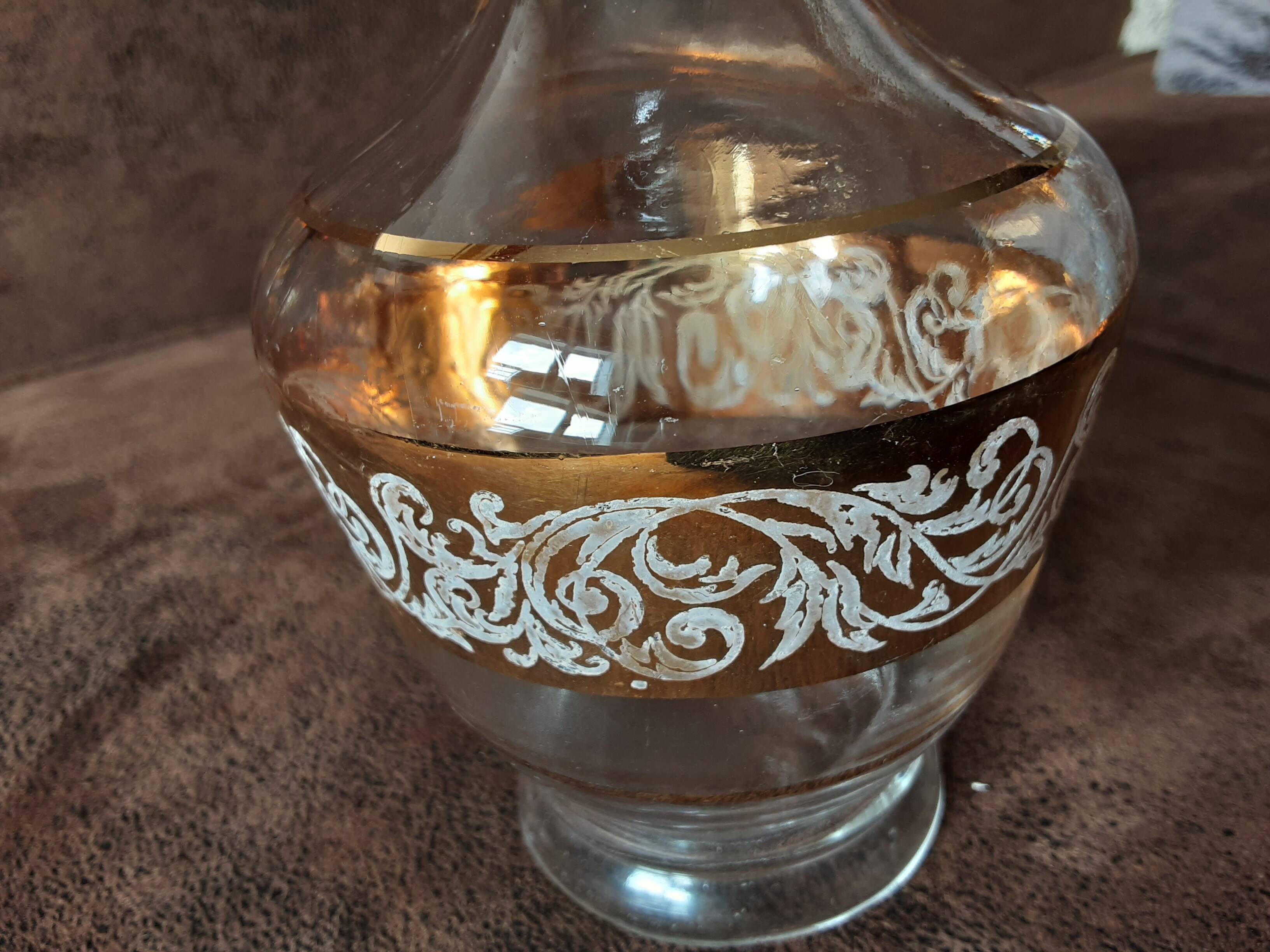 Vintage liqueur glass carafe