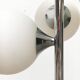 Vintage space table lamp, glass and metal, 1970s