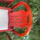 4 chaises bois rouge Baumann Argos