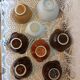 8 mismatched antique bowls