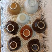 8 mismatched antique bowls