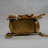 old bronze cartel golden style Louis XV vintage rockery 1980