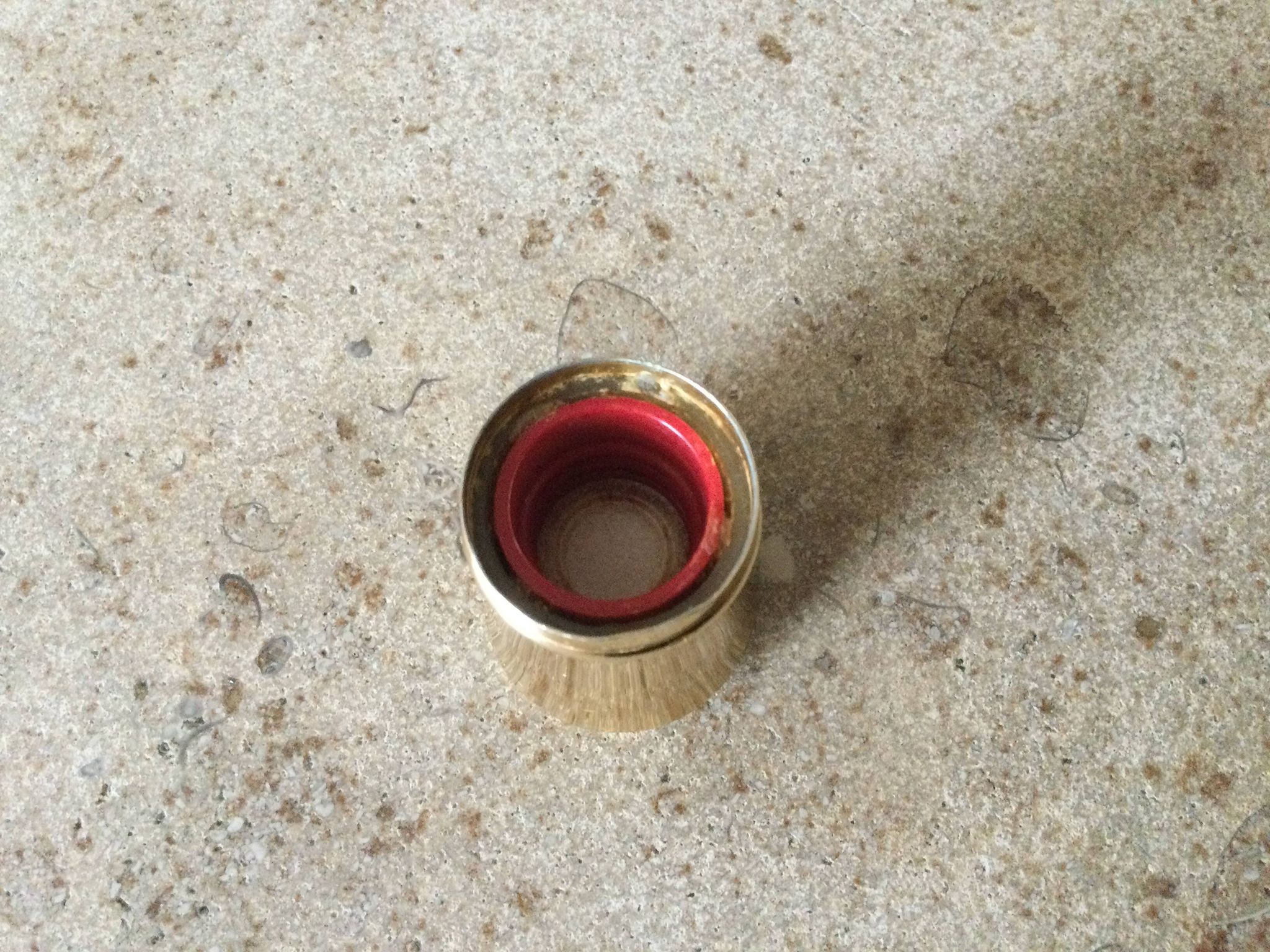 Cracked glass bottle