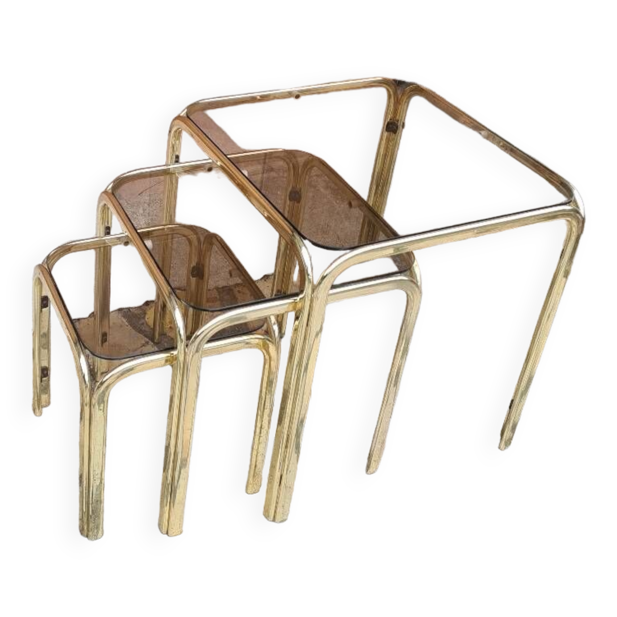 Vintage nesting coffee table