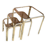 Vintage nesting coffee table