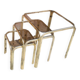 Vintage nesting coffee table