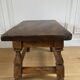 Vintage footrest - Vintage flower stand - Small low wooden stool