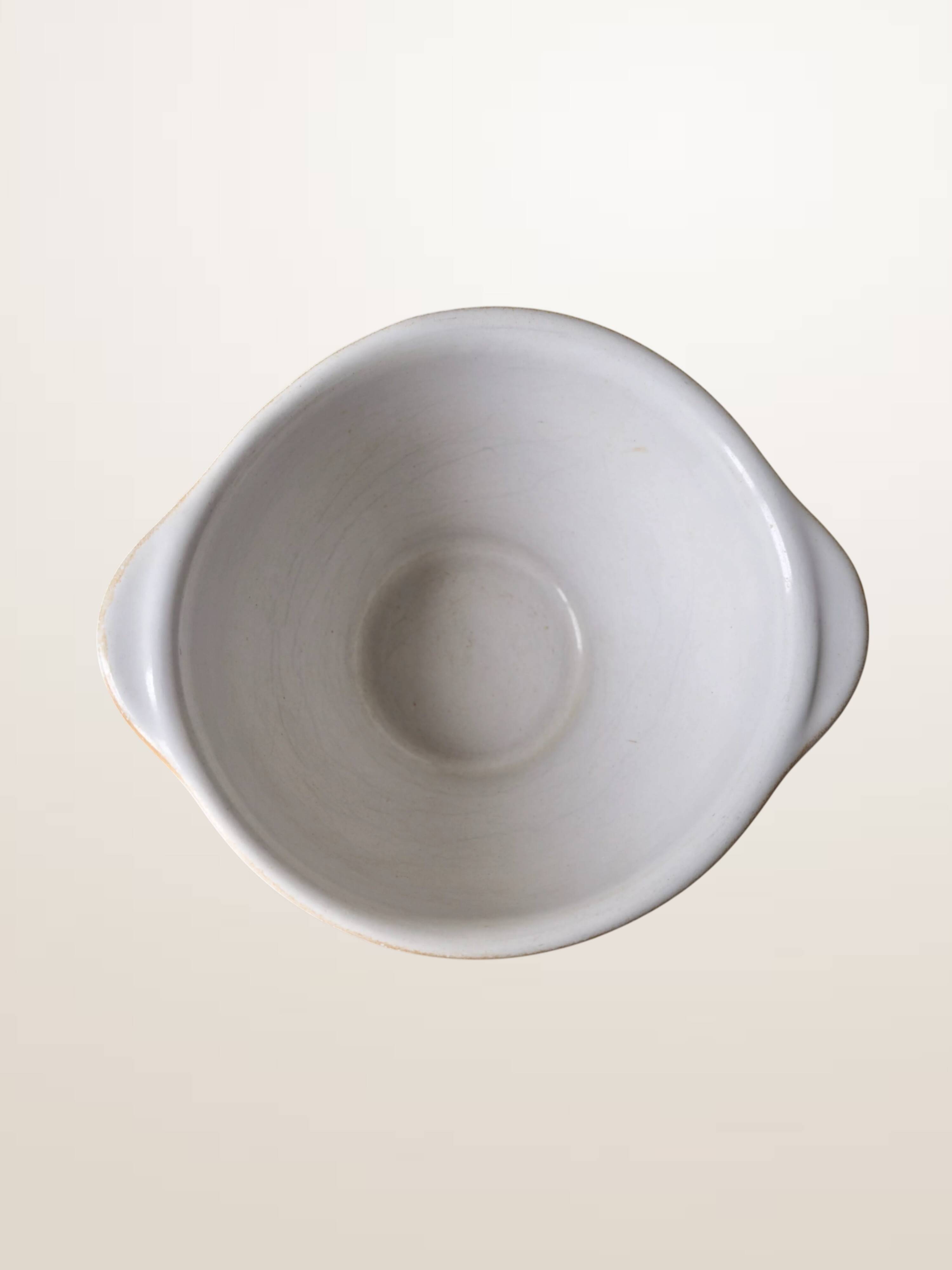 Set of three ear bowls Grespots Digoin, circa 1950