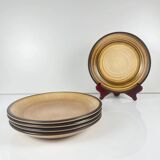 Set of 5 semi-deep plates Salins, 20th century