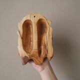 Christ in olive wood sculpture head face handcrafted decoration religious campaign