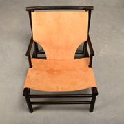 Kristian Sofus Hansen & Tommy Hyldahl Samurai Lounge Chair oak and leather