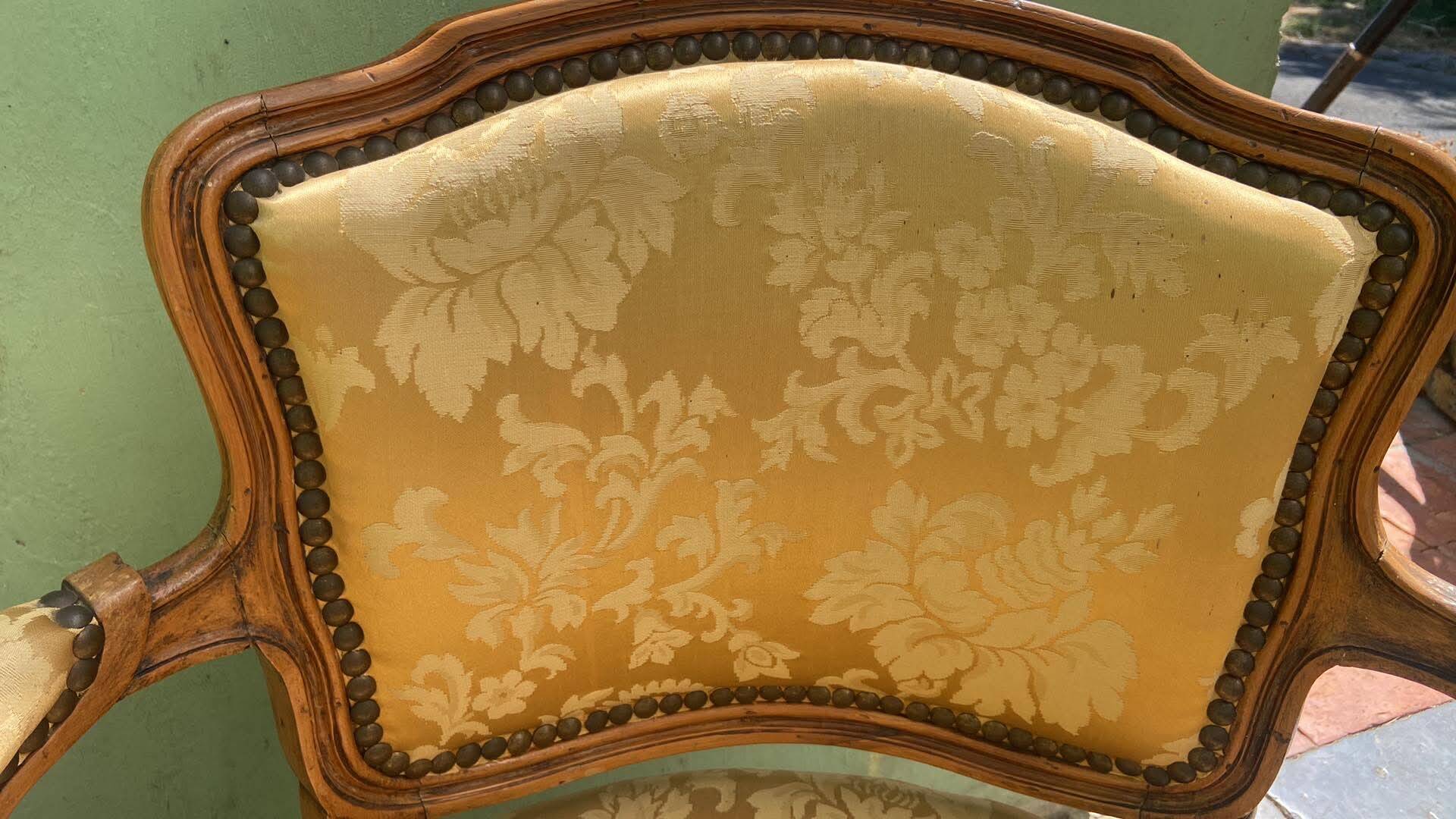 Pair of children's cabriolet armchairs in Louis XV style