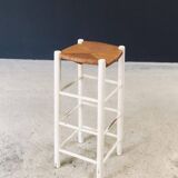 Rustic Handcrafted High Stools, France, 1940s, Set of 5