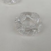 Pair of Baccarat crystal salt shakers, Aladdin model.
